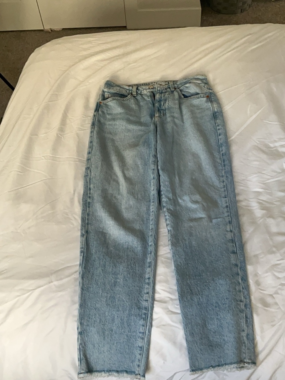 Garage Light Blue Straight-Leg Women's Jeans